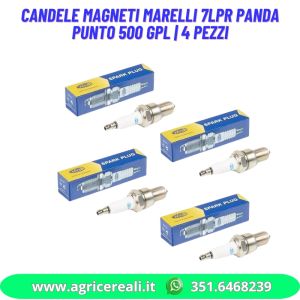 Candele Magneti Marelli 7LPR Panda Punto 500 GPL | 4 pezzi