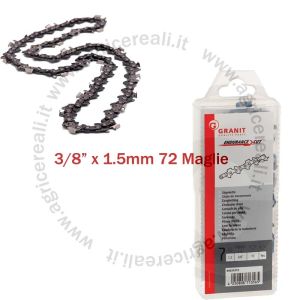 Catena per motosega 3/8" 1,5mm 72 Maglie Compatibile Husqvarna
