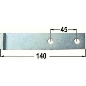Fascia bloccaggio per chiusura rimorchi 140 mm interasse fori 45 mm