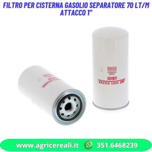 Filtro per Cisterna Gasolio Separatore 70 lt/m attacco 1"
