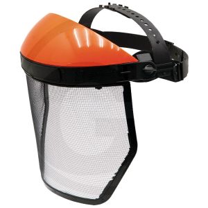 Visiera protezione viso per decespugliatore a rete metallica