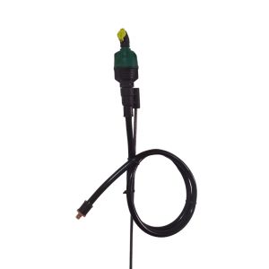 Irrigatore SX 25° ugello giallo 450 LT/H su stand completo di tubo e raccordi