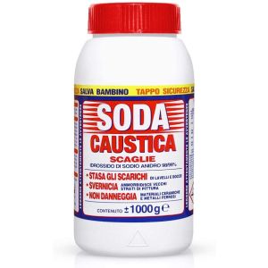 Soda caustica scaglie in barattolo Kg 1