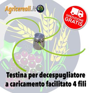 Testina decespugliatore ALL EASY caricamento facilitato 4 fili