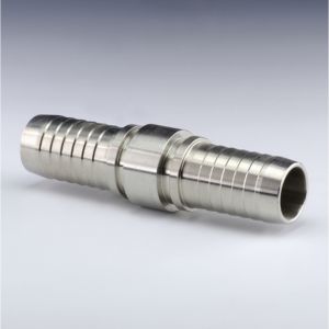 Connettore Nipplo a pressare portagomma acciaio inossidabile DN 10 x tubo 3/8