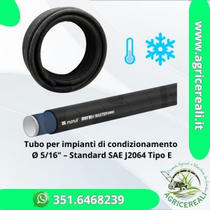 Tubo per gas refrigerante Ø 5/16" per climatizzazione su veicoli, bus e impianti industriali