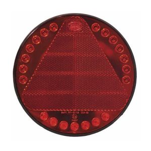 Fanale posteriore a LED 9-33V con diametro 148 mm e cavo da 200 mm.