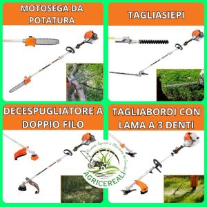 Decespugliatore a Scoppio Multifunzione 4 in 1 per il Giardinaggio