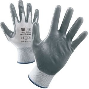 Guanti nylon/nitrile NBR 13 eco - Taglia 9 - Pacco da 12