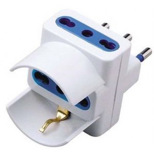 Adattatore triplo spina Schuko 