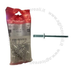 Rivetto a Strappo in Alluminio 4,8x22 mm - Confezione da 50 pezzi