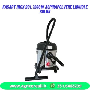 Kasart Inox 20 Lt 1200 W aspirapolvere liquidi e solidi