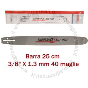 Barra guida motosega 25 cm 3/8" x 1,3mm 40 maglie - Stihl MS 170