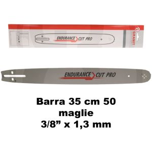 Barra guida motosega 35cm 3/8" x 1,3mm 50 Maglie