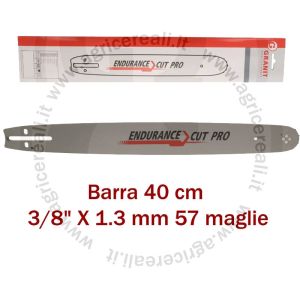 Barra Motosega 40 cm 3/8" 1,3 mm 57 Maglie - Stihl MS 170