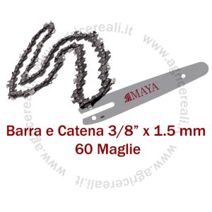 Barra motosega 40 cm Maya con catena 60 maglie per Stihl MS 271