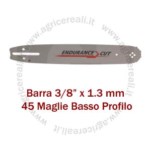 Barra per Motosega 30 cm 3/8" Basso Profilo, 1,3 mm, 45 Maglie