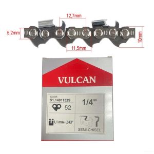 Catena per motosega 1/4 - 1,1 mm .043 52 maglie dente tondo