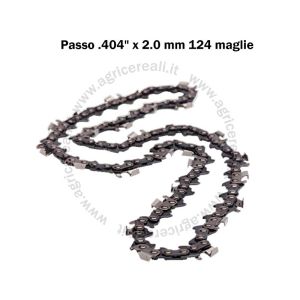 Catena per motosega .404" x 2.0 mm, 124 maglie professionale