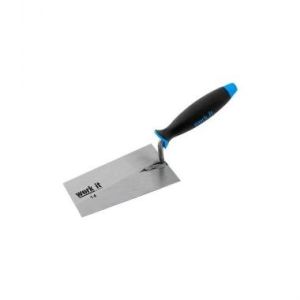 Cazzuolino punta quadra 14 cm con manico in plastica