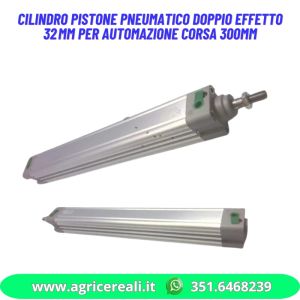 Cilindro Pistone pneumatico doppio effetto 32 mm per automazione 