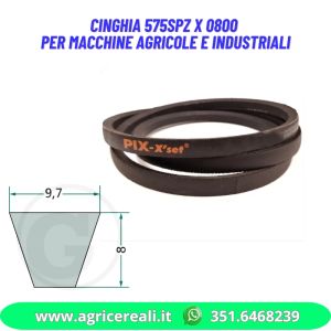 Cinghia 575SPZ X 0800 per macchine agricole e industriali
