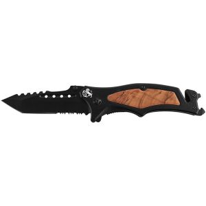 Coltello da Tasca con Manico in Legno d'Olivo e Alluminio