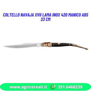 Coltello Navaja XVII lama inox 420 manico ABS 23 cm
