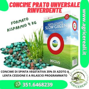 Concime per Prato Bottos Slow Green Universale | Ideale in Primavera e Autunno Kg 4
