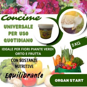 Concime Universale Organ Start 5 kg – Crescita Rigogliosa