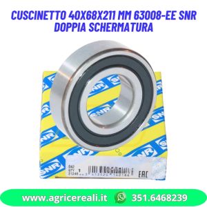 Cuscinetto 40X68X211 mm 63008-EE SNR doppia schermatura