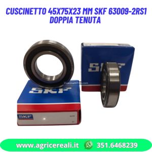 Cuscinetto 45x75x23 mm SKF 63009-2RS1 doppia tenuta
