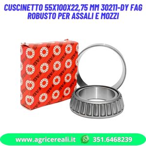 Cuscinetto 55x100x22,75 mm 30211-DY FAG robusto per assali e mozzi