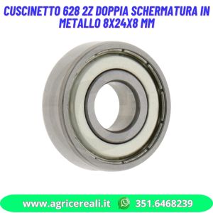 Cuscinetto 628 2Z doppia schermatura in metallo 8x24x8 mm