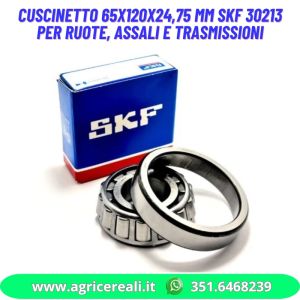 Cuscinetto 65x120x24,75 mm SKF 30213 per ruote, assali e trasmissioni
