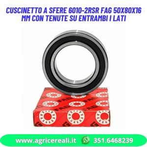 Cuscinetto a sfere 6010-2RSR FAG 50x80x16 mm con tenute su entrambi i lati