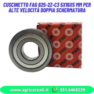 Cuscinetto FAG 625-2Z-C3 5x16x5 mm per alte velocità doppia schermatura