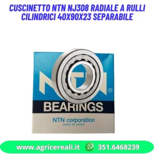 Cuscinetto NTN NJ308 radiale a rulli cilindrici 40x90x23 separabile