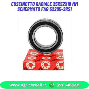 Cuscinetto radiale 25x52x18 mm schermato FAG 62205-2RS1