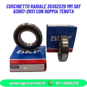 Cuscinetto radiale 35x62x20 mm SKF 63007-2RS1 con doppia tenuta