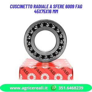 Cuscinetto radiale a sfere 6009 FAG 45x75x16 mm