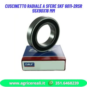 Cuscinetto radiale a sfere SKF 6011-2RSR 55x90x18 mm