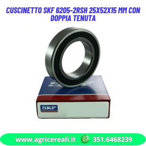 Cuscinetto SKF 6205-2RSH 25x52x15 mm con doppia tenuta