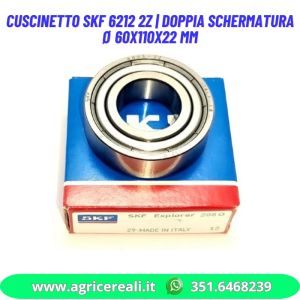 Cuscinetto SKF 6212 2Z | Doppia Schermatura Ø 60x110x22 mm