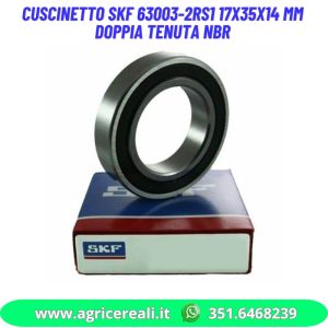 Cuscinetto SKF 63003-2RS1 17x35x14 mm doppia tenuta NBR