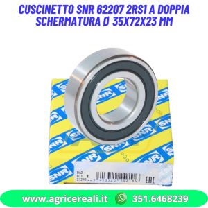 Cuscinetto SNR 62207 2RS1 a doppia schermatura Ø 35x72x23 mm