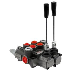 Distributore idraulico 2 leve 40 Lt/min Doppio Effetto