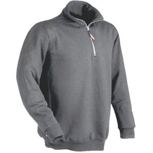 Felpa con mezza zip VERENA - Colore Grigio