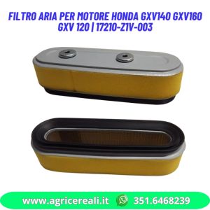 Filtro aria per motore Honda GXV140 GXV160 GXV 120 | 17210-Z1V-003