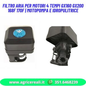 Filtro Aria per Motori 4 Tempi GX160 GX200 168F 170F | Motopompa e Idropulitrice